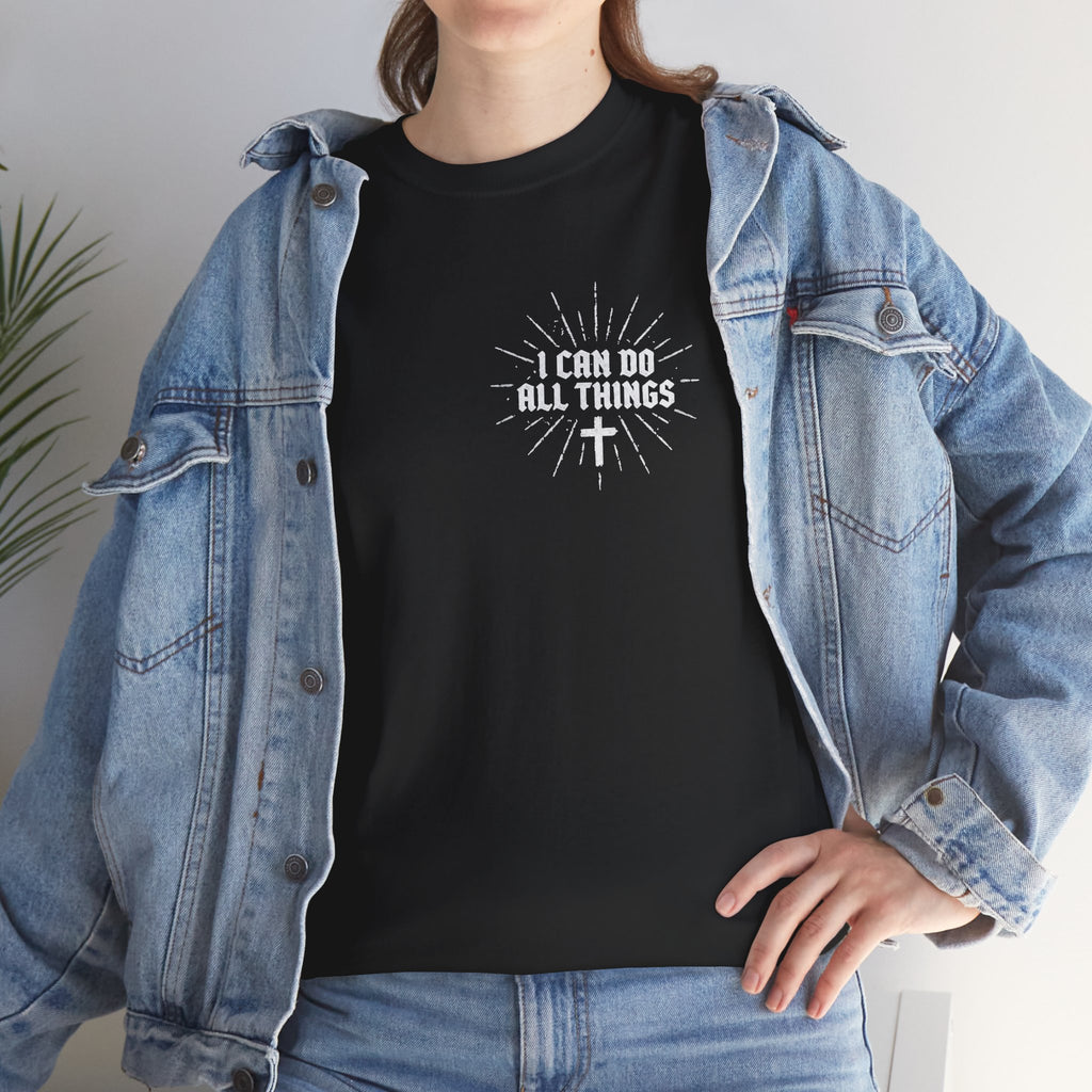 I Can Do All Things Tee – Christian Faith Graphic T-Shirt (Philippians 4:13)