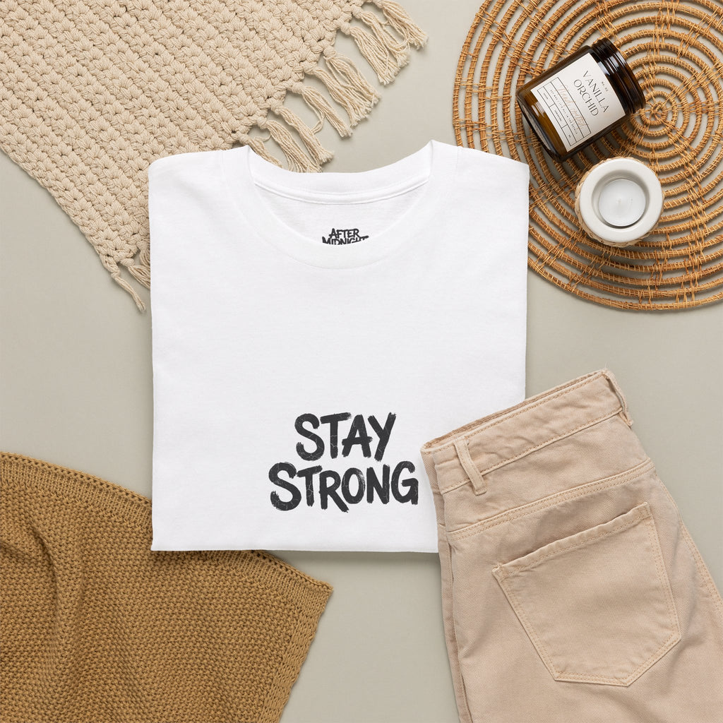 Stay Strong Christian Tee — “The Lord Is My Strength” Psalm 28:7 Inspirational T-Shirt