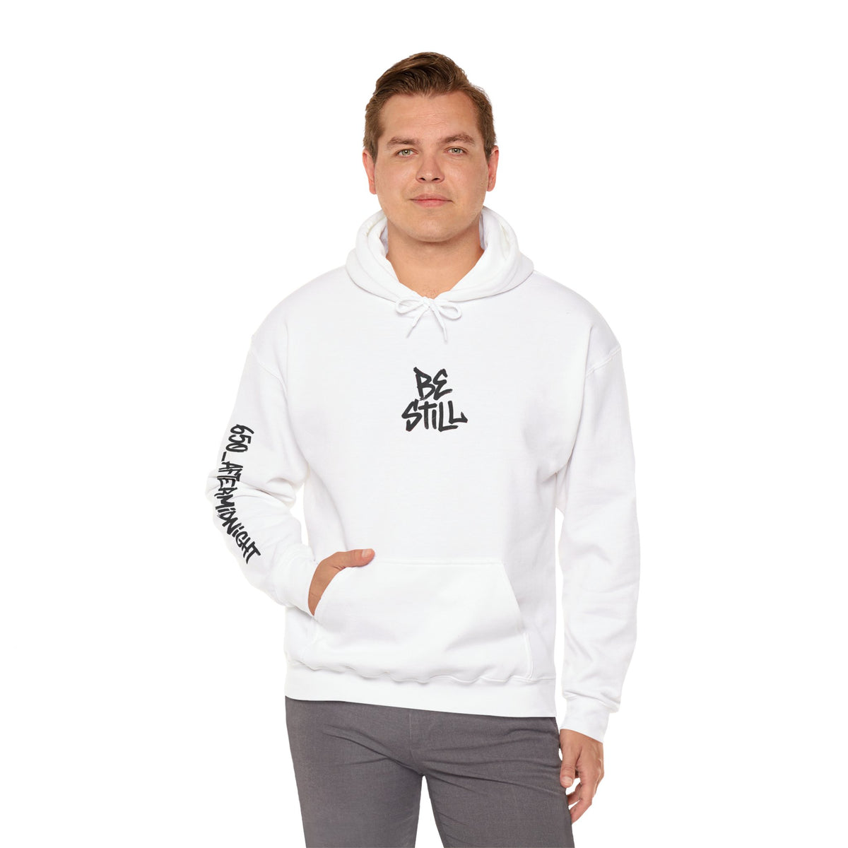 Be Still Hoodie — 'Be Still and Know That I Am God' Christian Graphic Hoodie