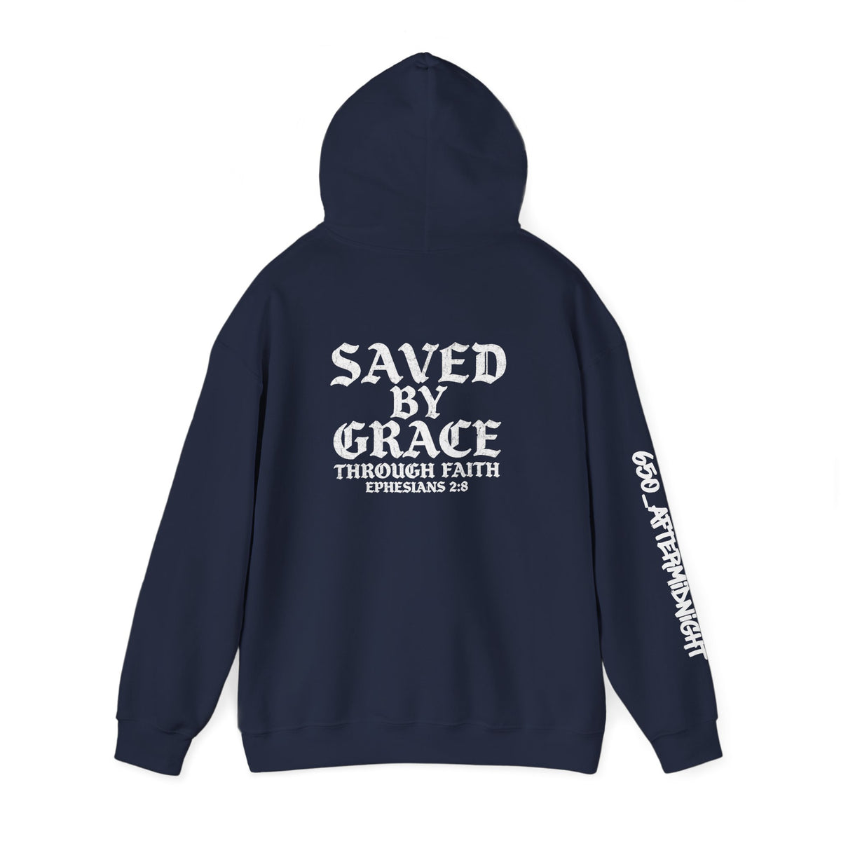 Saved By Grace Hoodie — Christian Faith Pullover (Ephesians 2:8)
