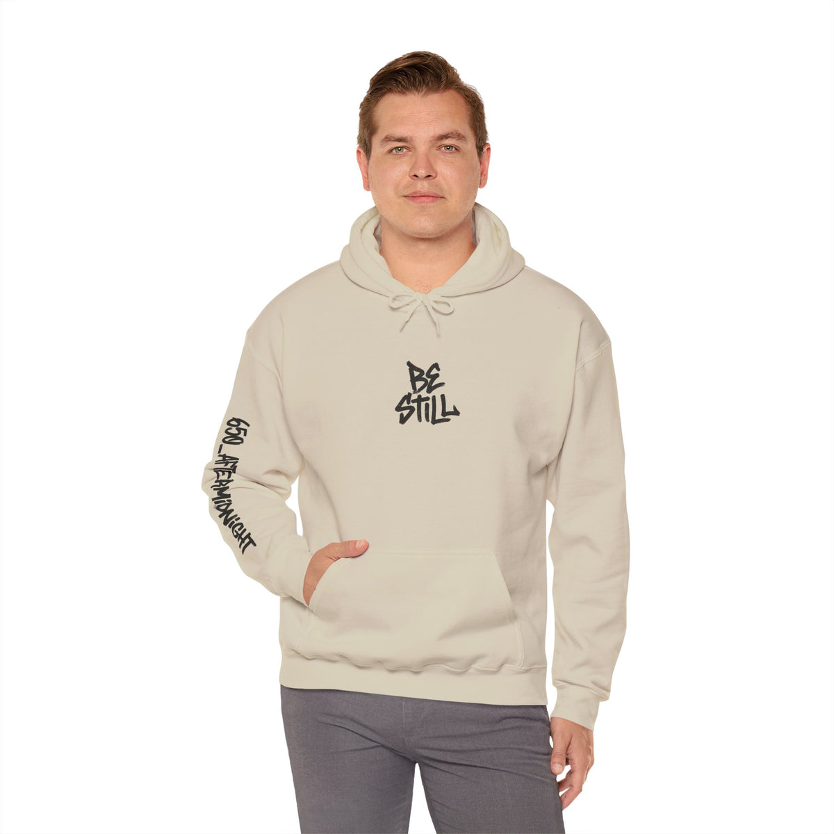 Be Still Hoodie — 'Be Still and Know That I Am God' Christian Graphic Hoodie