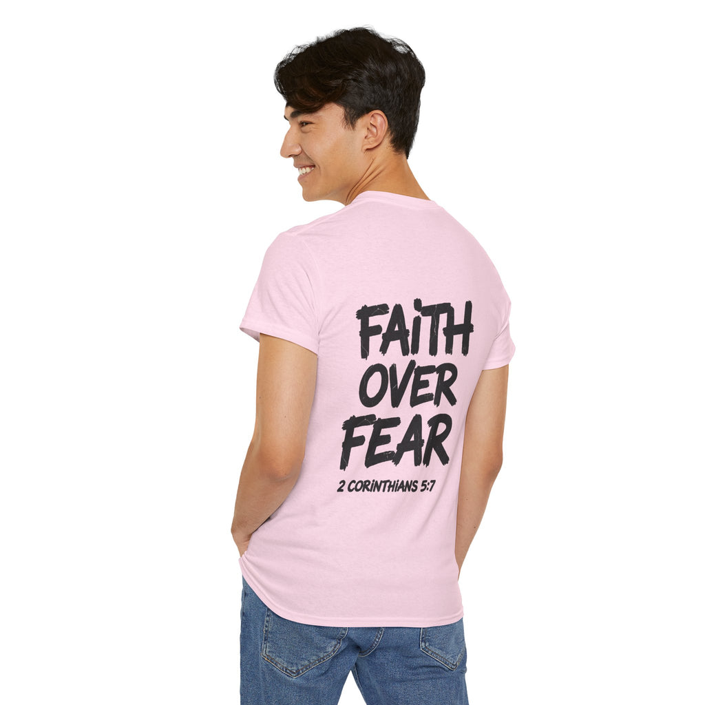 Faith Over Fear T‑Shirt — Bold Inspirational Christian Tee