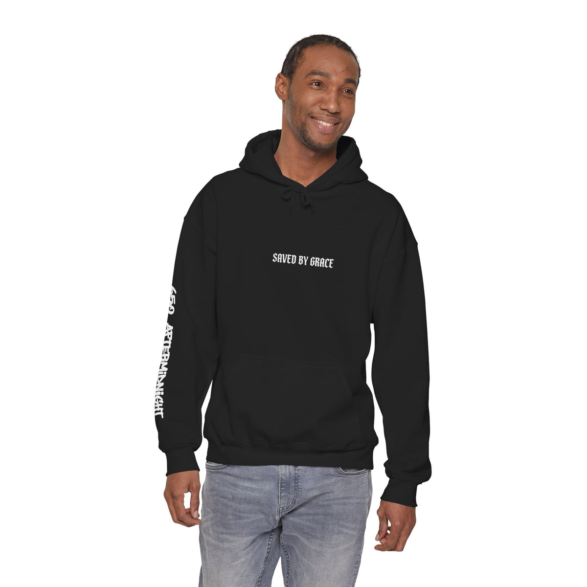 Saved By Grace Hoodie — Christian Faith Pullover (Ephesians 2:8)