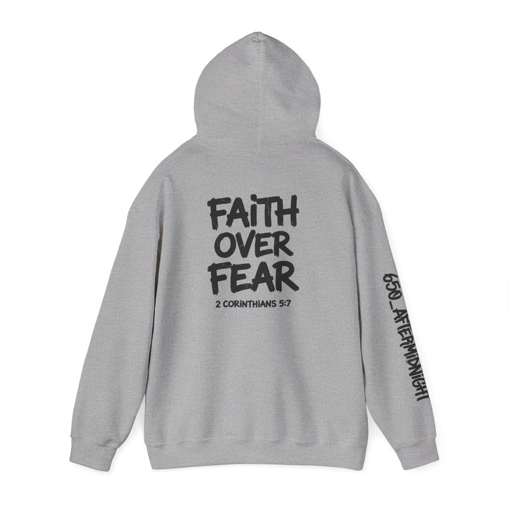 Faith Over Fear Hoodie — "Fearless" Christian Graphic Pullover