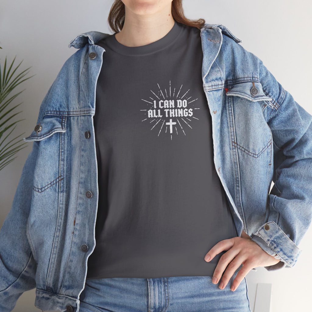 I Can Do All Things Tee – Christian Faith Graphic T-Shirt (Philippians 4:13)