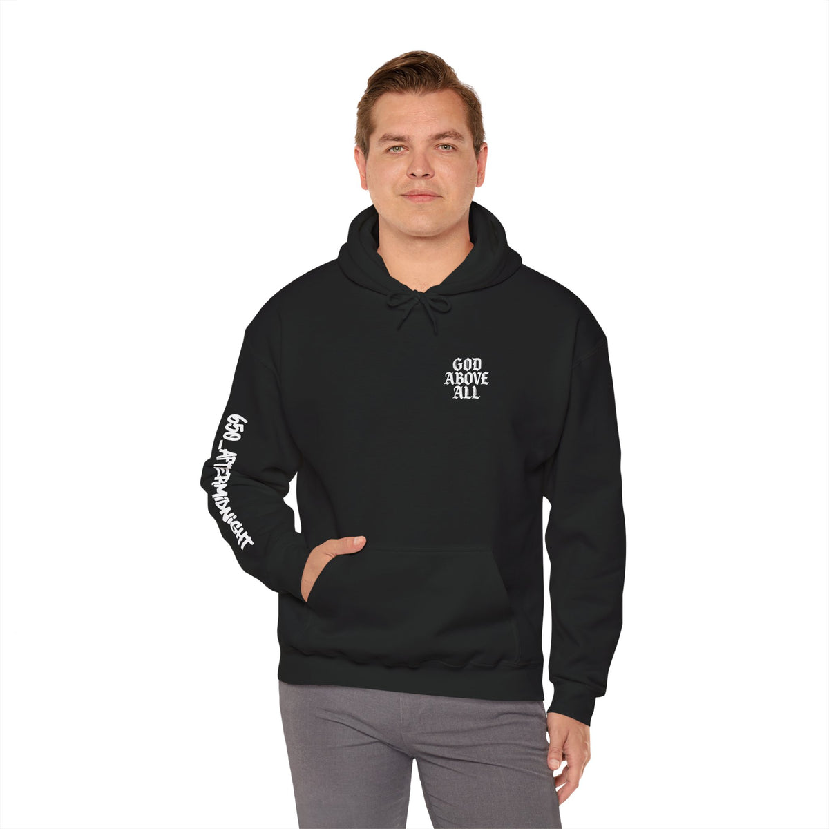 God Above All Hoodie – Christian Scripture Matthew 6:33 Pullover