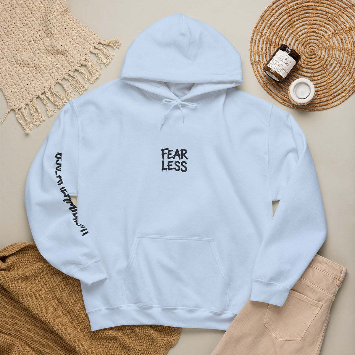 Faith Over Fear Hoodie — "Fearless" Christian Graphic Pullover