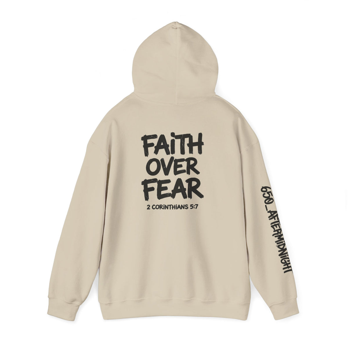 Faith Over Fear Hoodie — "Fearless" Christian Graphic Pullover