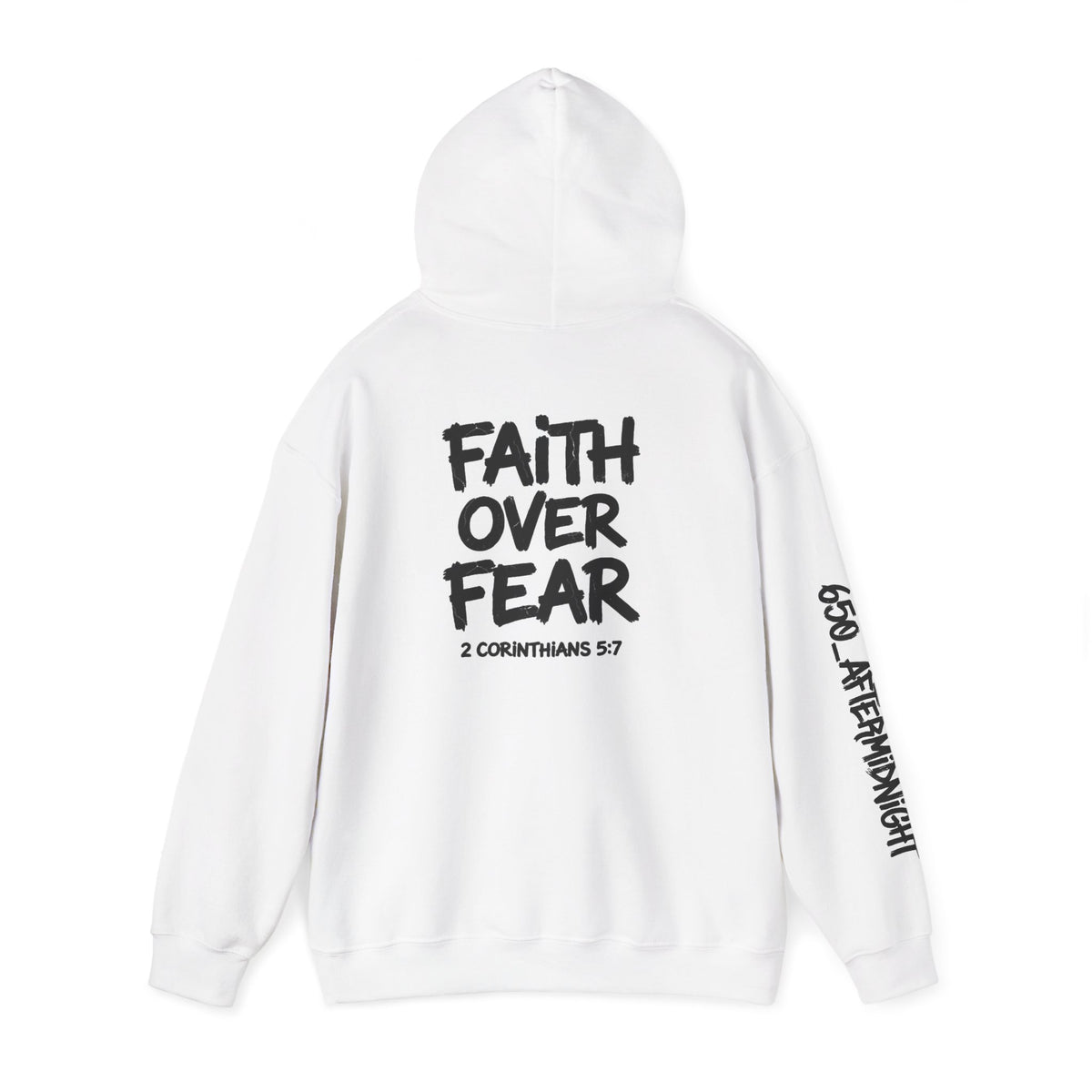 Faith Over Fear Hoodie — "Fearless" Christian Graphic Pullover