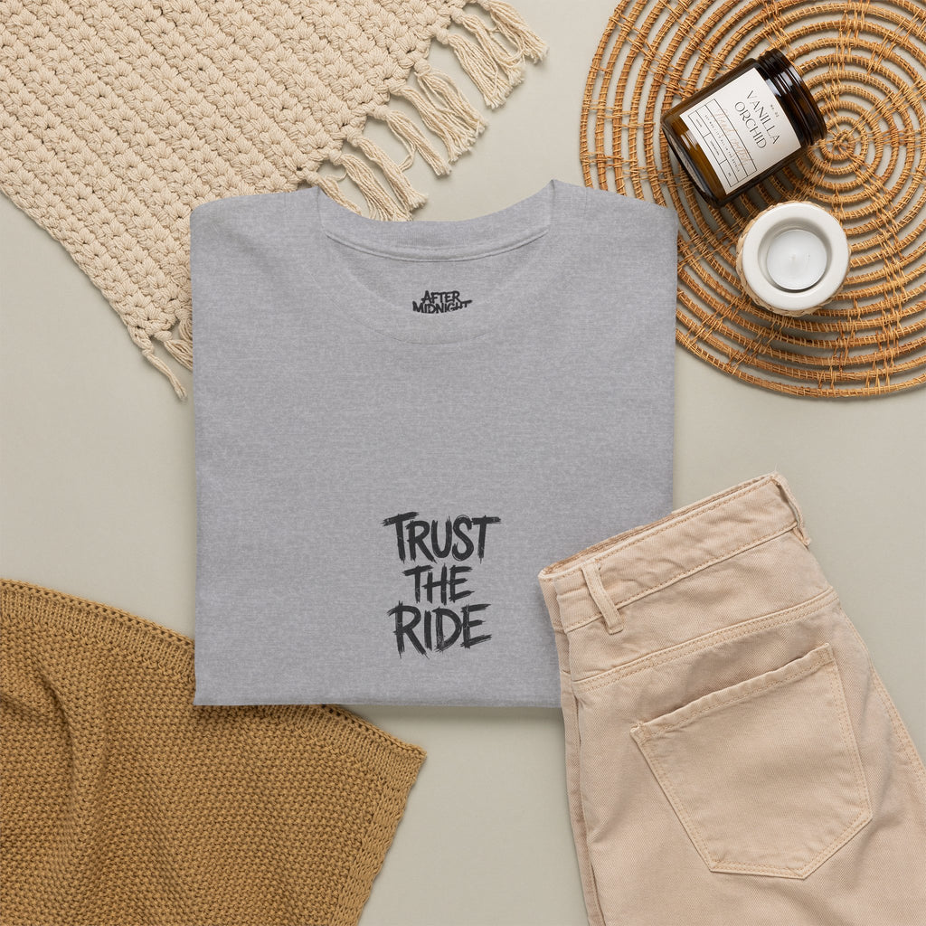 Ride By Faith Tee — "Trust The Ride" Christian Scripture T-Shirt (2 Corinthians 5:7)