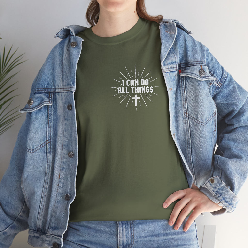 I Can Do All Things Tee – Christian Faith Graphic T-Shirt (Philippians 4:13)