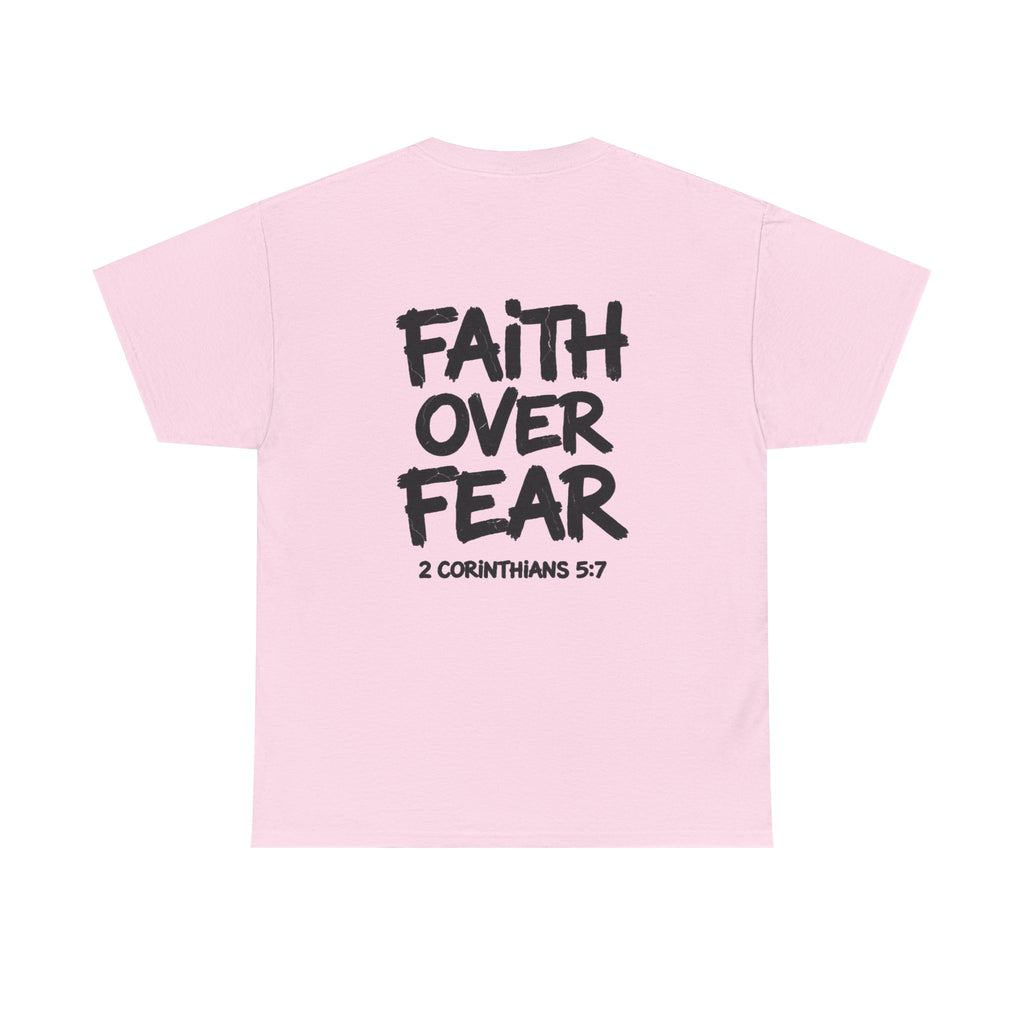 Faith Over Fear T‑Shirt — Bold Inspirational Christian Tee