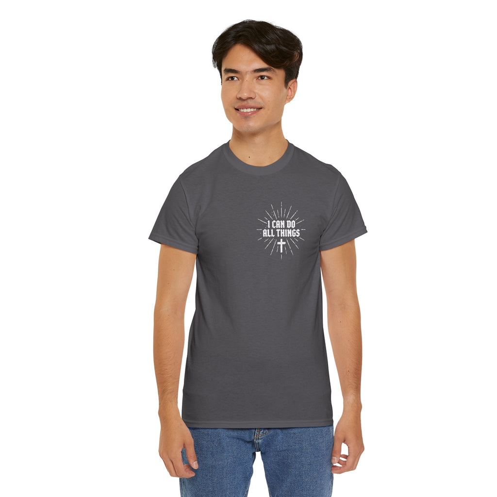 I Can Do All Things Tee – Christian Faith Graphic T-Shirt (Philippians 4:13)