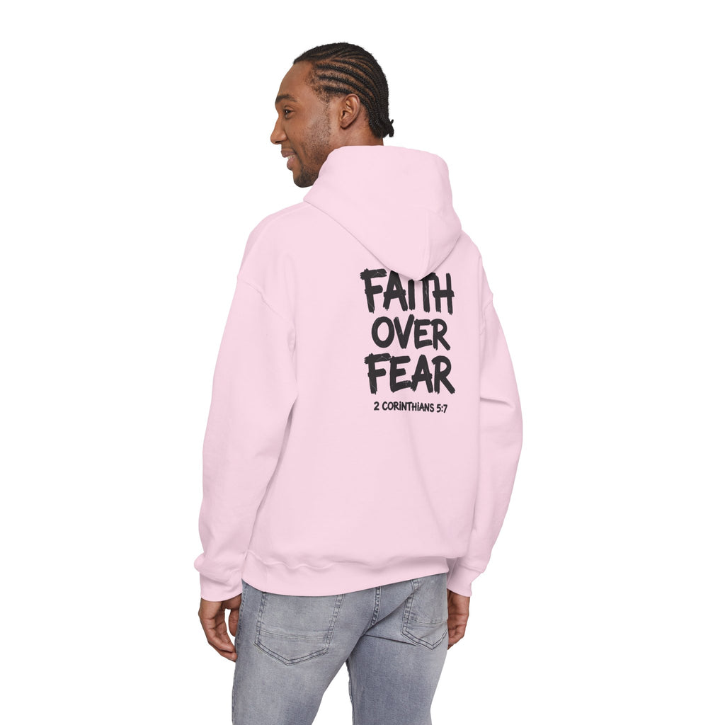 Faith Over Fear Hoodie — "Fearless" Christian Graphic Pullover