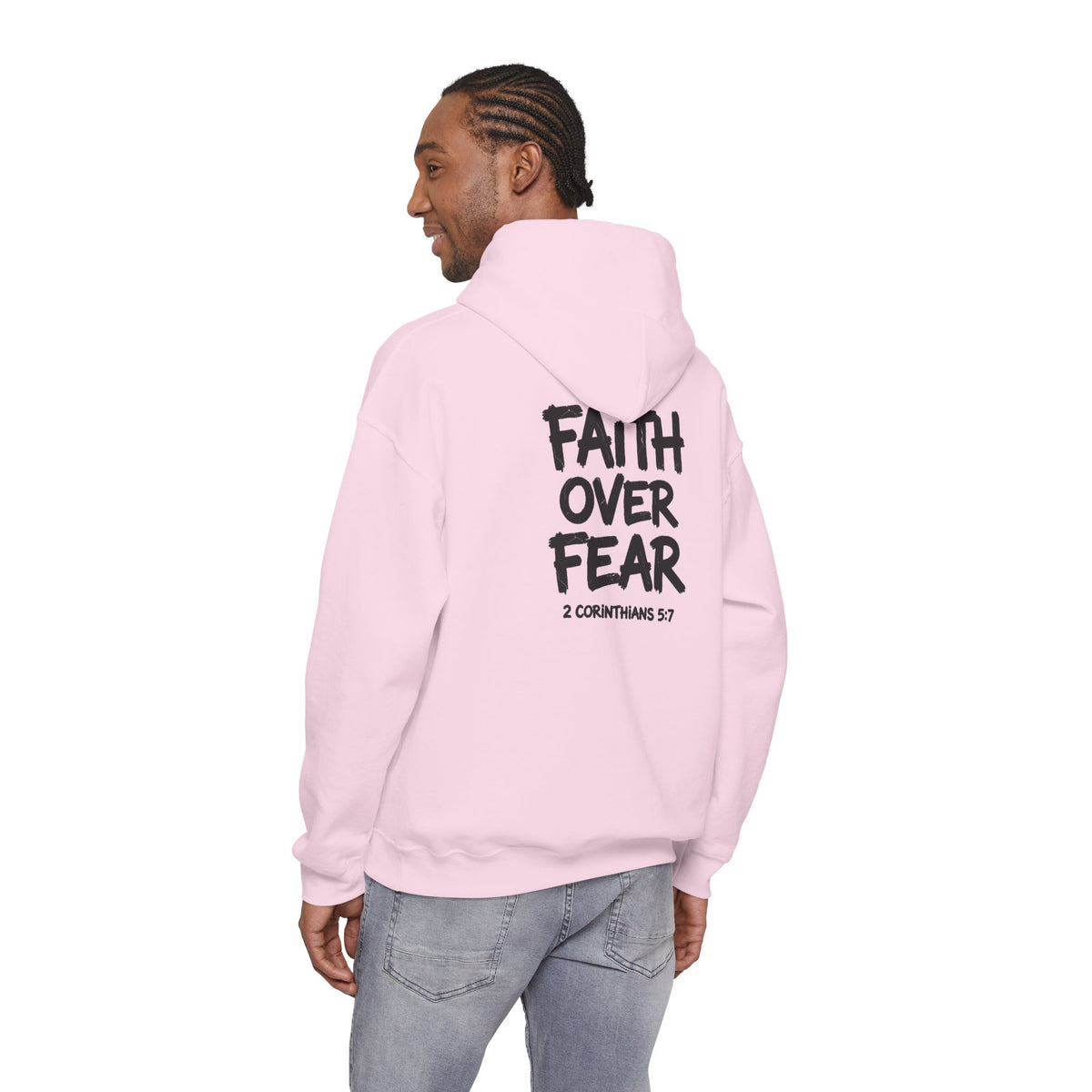 Faith Over Fear Hoodie — "Fearless" Christian Graphic Pullover
