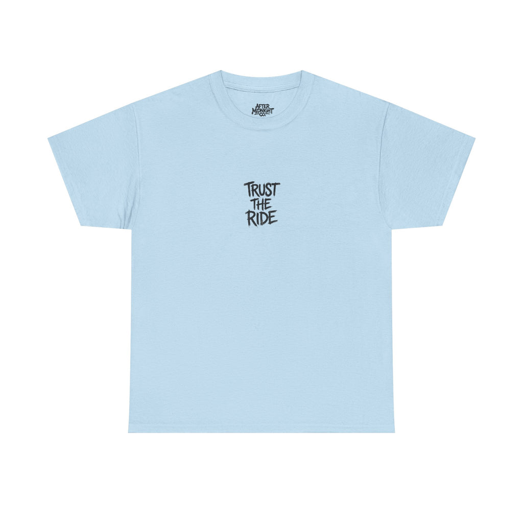 Ride By Faith Tee — "Trust The Ride" Christian Scripture T-Shirt (2 Corinthians 5:7)