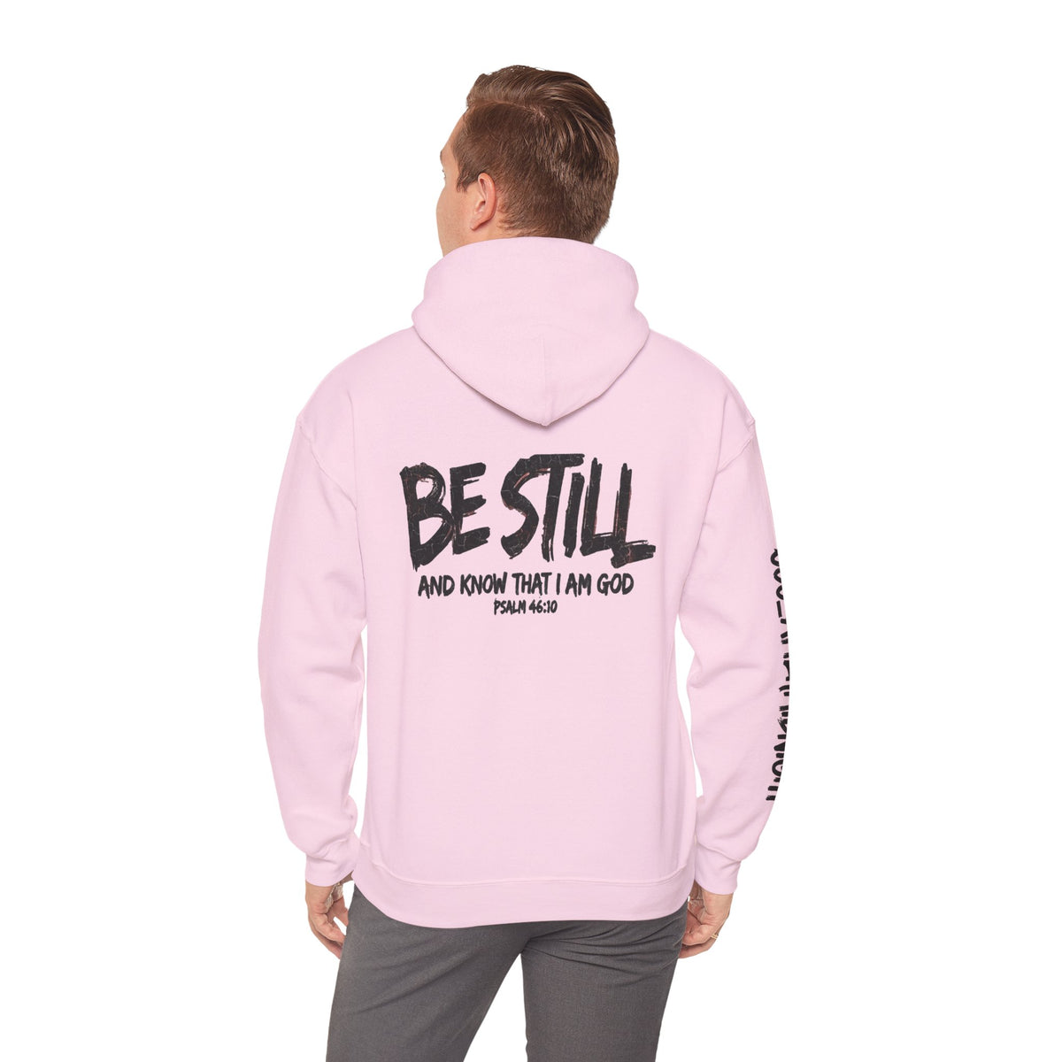 Be Still Hoodie — 'Be Still and Know That I Am God' Christian Graphic Hoodie