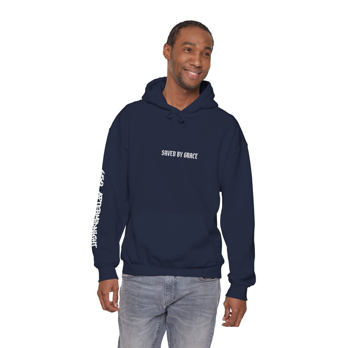 Saved By Grace Hoodie — Christian Faith Pullover (Ephesians 2:8)