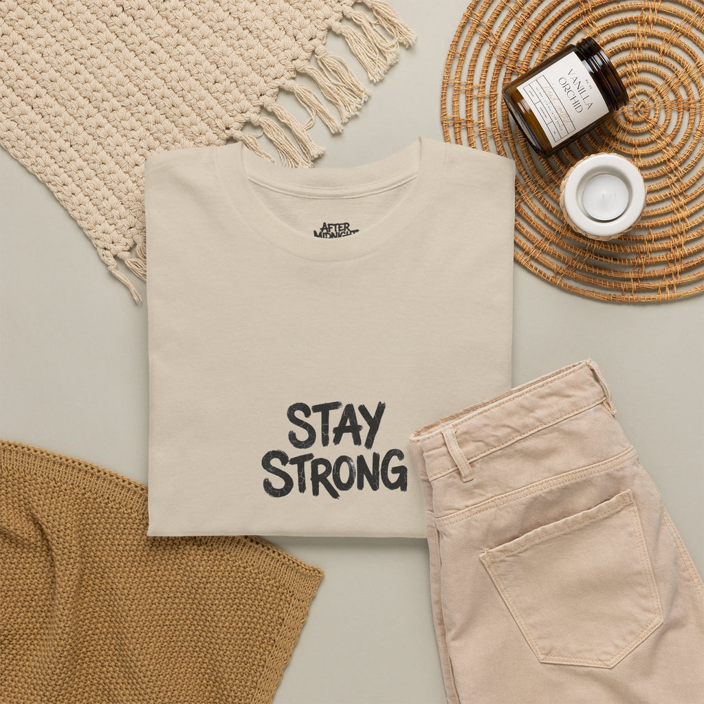 Stay Strong Christian Tee — “The Lord Is My Strength” Psalm 28:7 Inspirational T-Shirt