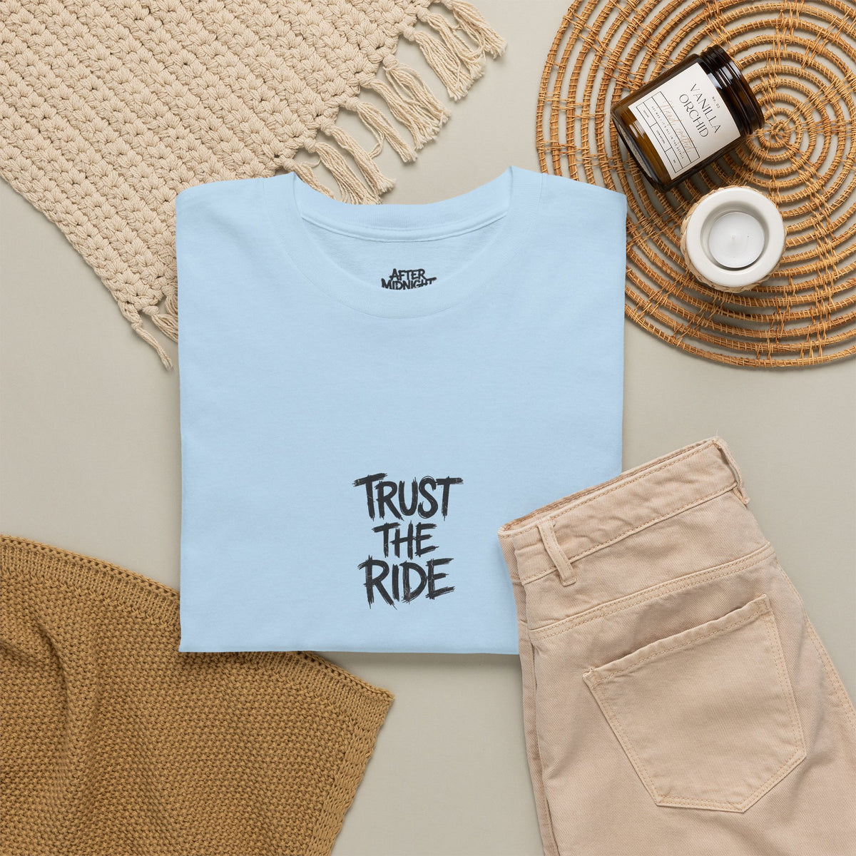 Ride By Faith Tee — "Trust The Ride" Christian Scripture T-Shirt (2 Corinthians 5:7)