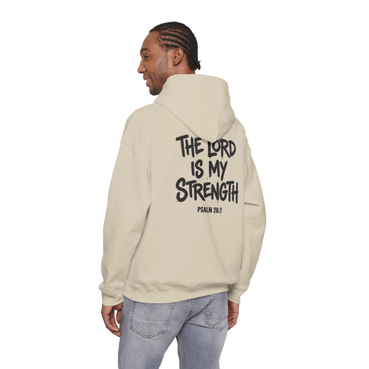 Christian Hoodie - "Stay Strong" Psalm 28:7