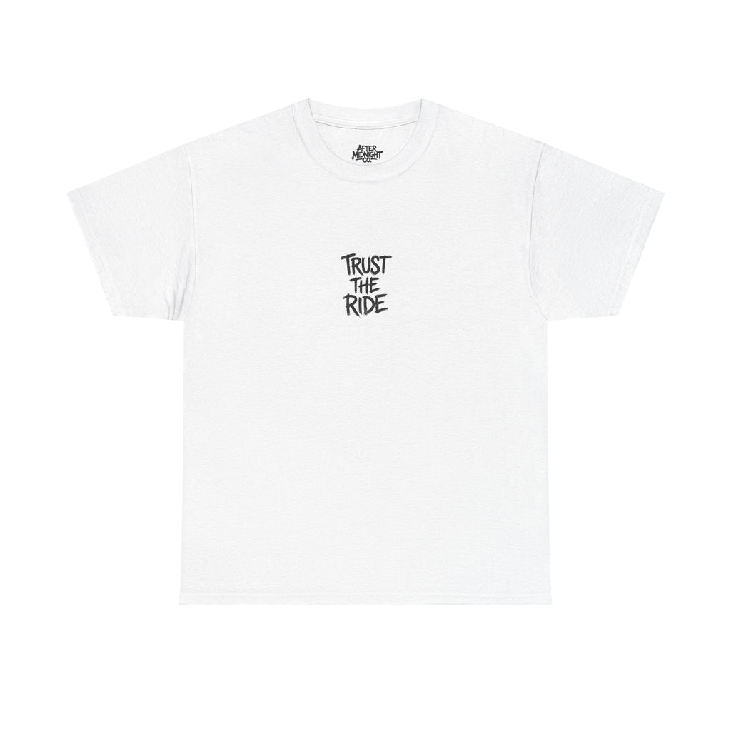 Ride By Faith Tee — "Trust The Ride" Christian Scripture T-Shirt (2 Corinthians 5:7)