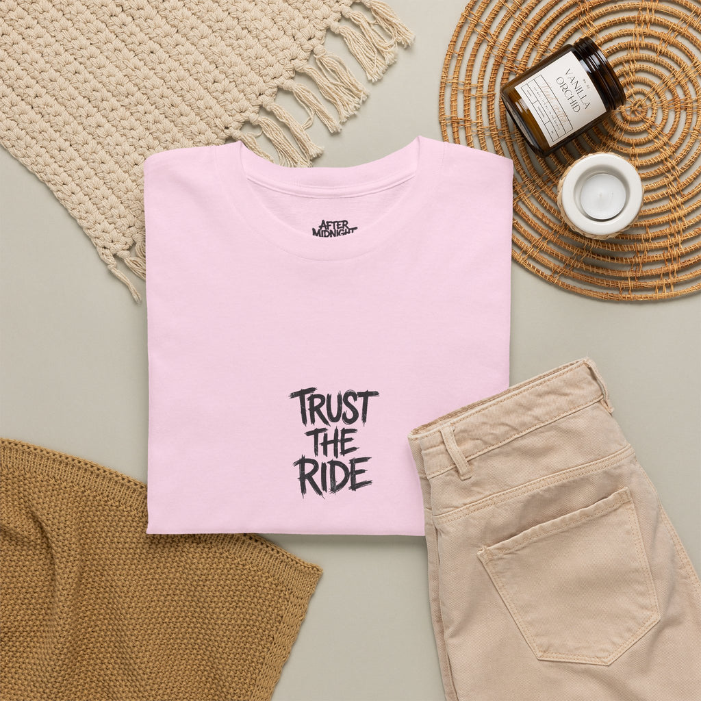Ride By Faith Tee — "Trust The Ride" Christian Scripture T-Shirt (2 Corinthians 5:7)