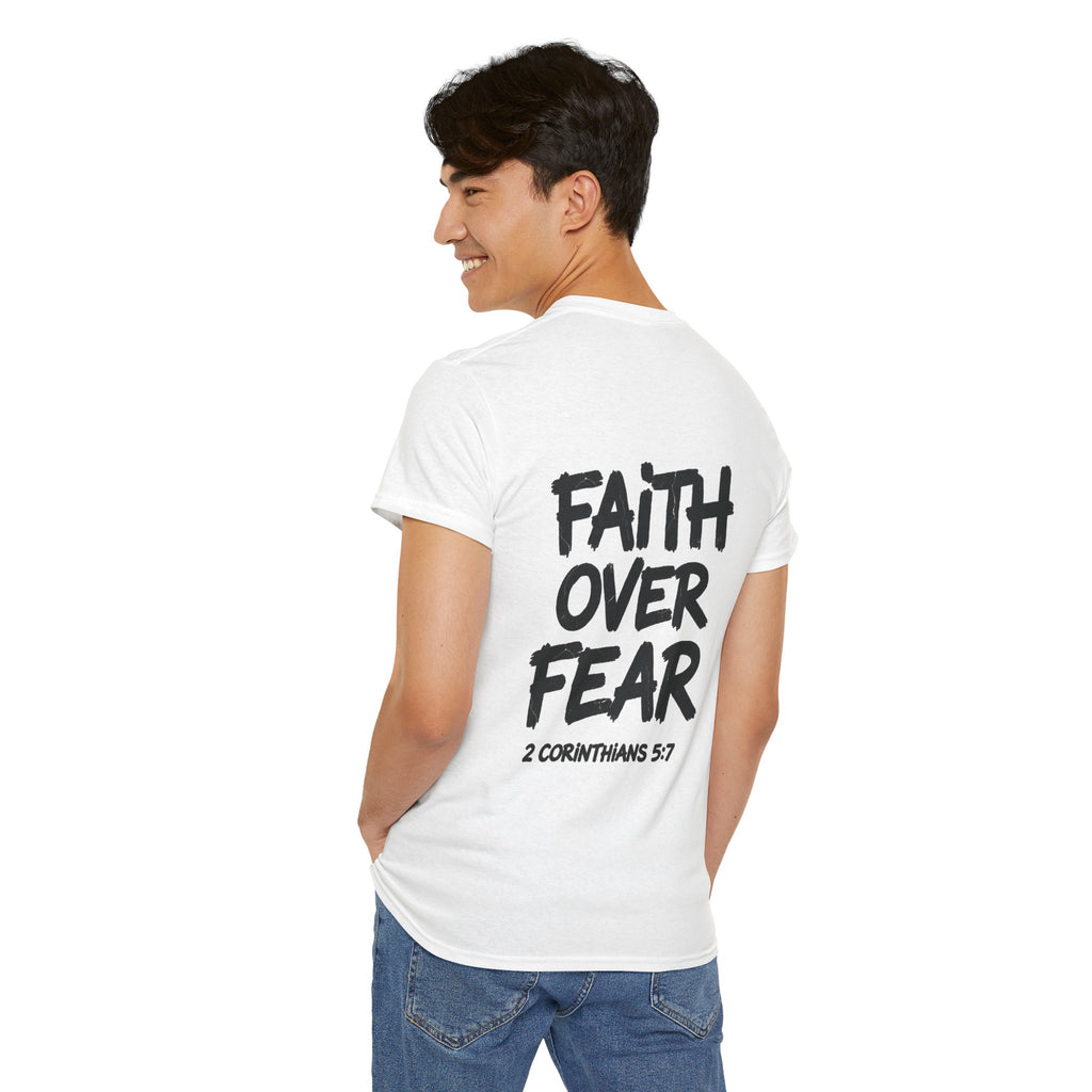 Faith Over Fear T‑Shirt — Bold Inspirational Christian Tee