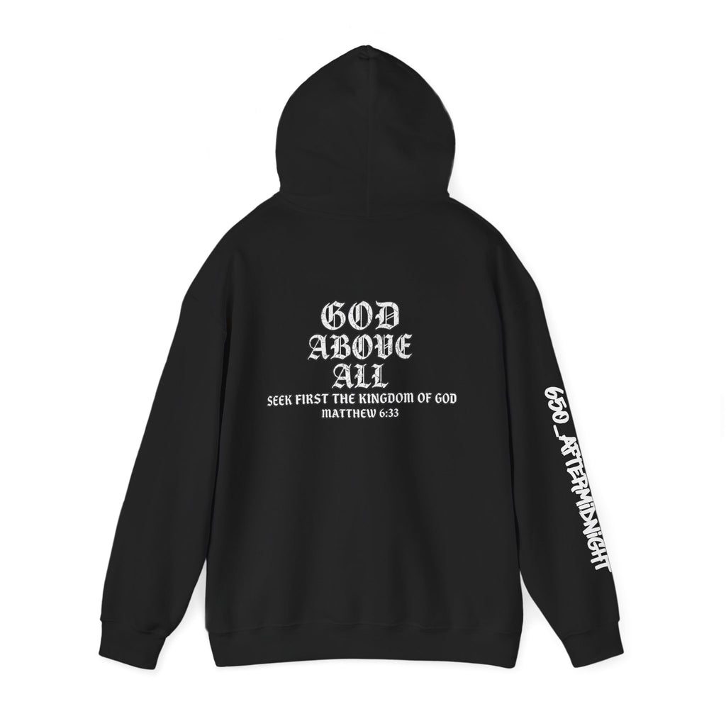 God Above All Hoodie – Christian Scripture Matthew 6:33 Pullover