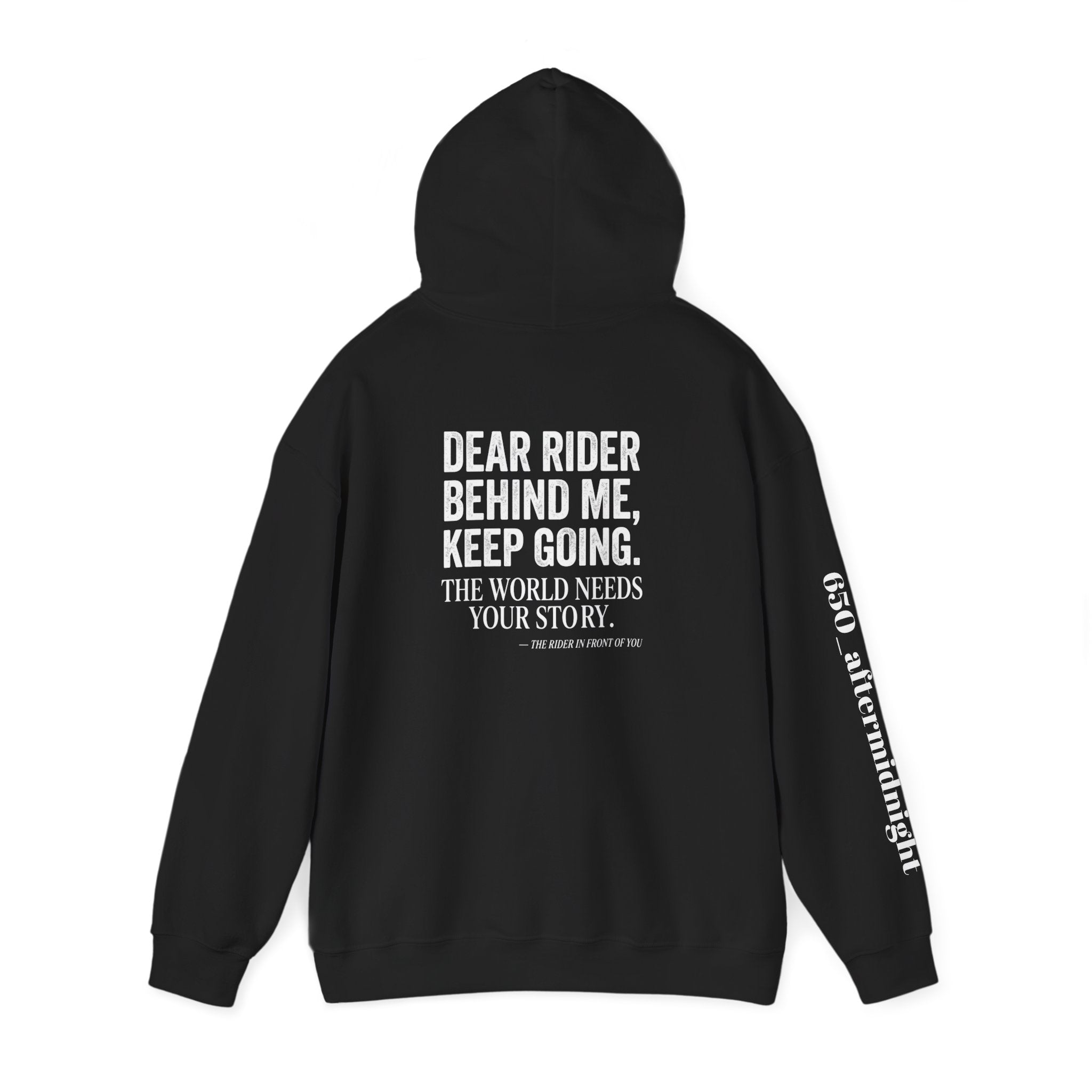 “Dear Rider Behind Me, Keep Going” Inspirational Cycling Sweatshirt
