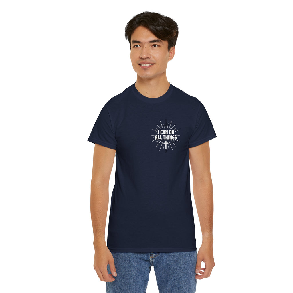 I Can Do All Things Tee – Christian Faith Graphic T-Shirt (Philippians 4:13)