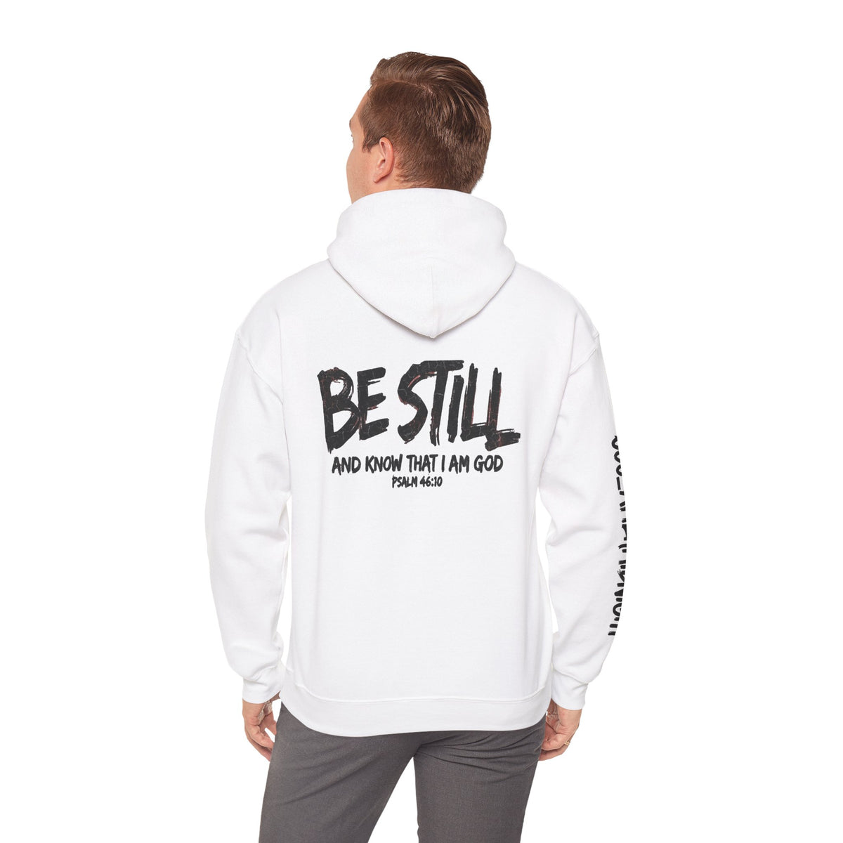 Be Still Hoodie — 'Be Still and Know That I Am God' Christian Graphic Hoodie