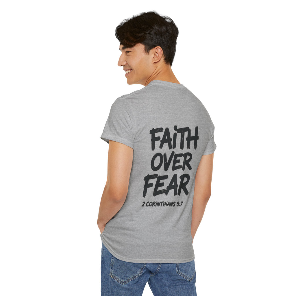 Faith Over Fear T‑Shirt — Bold Inspirational Christian Tee