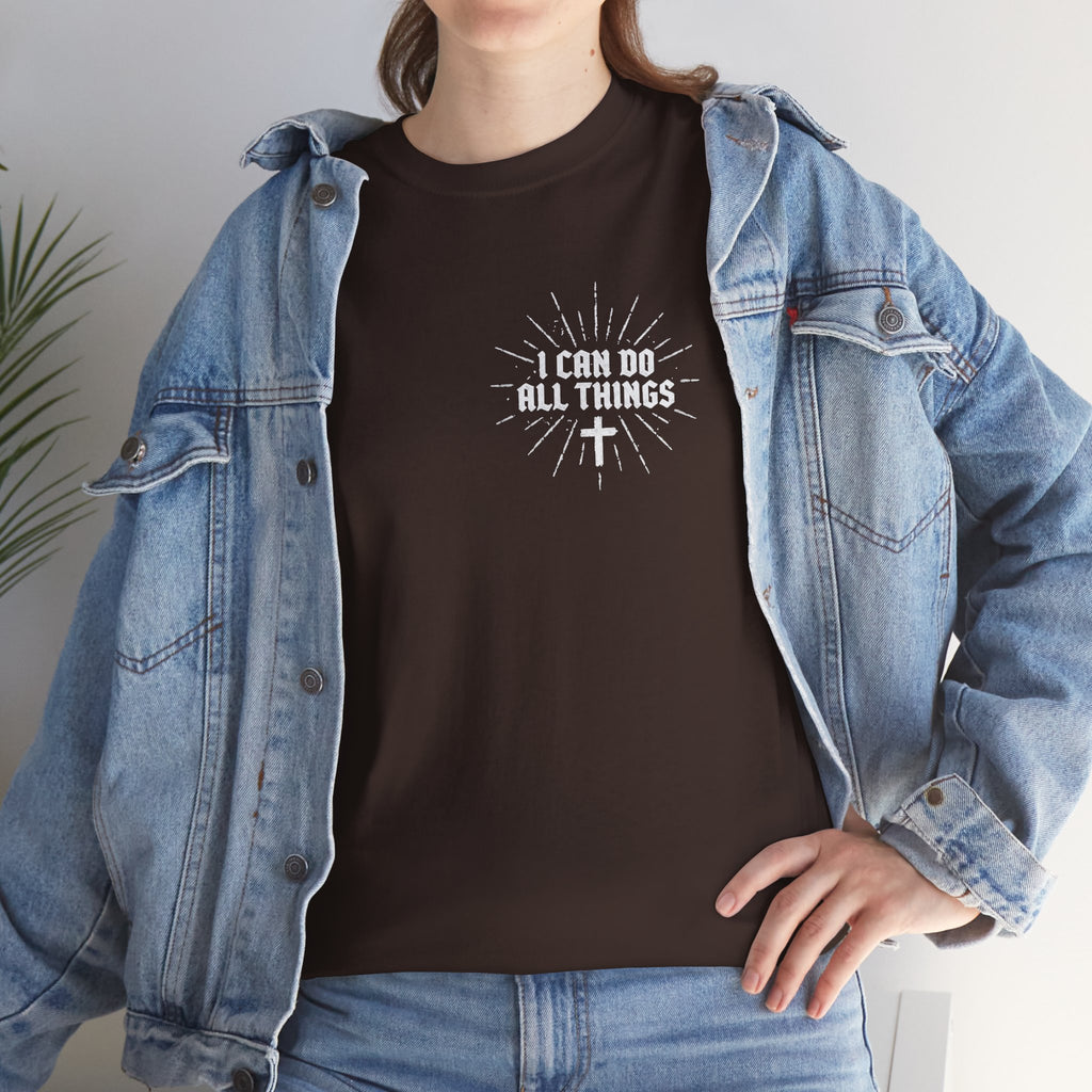 I Can Do All Things Tee – Christian Faith Graphic T-Shirt (Philippians 4:13)