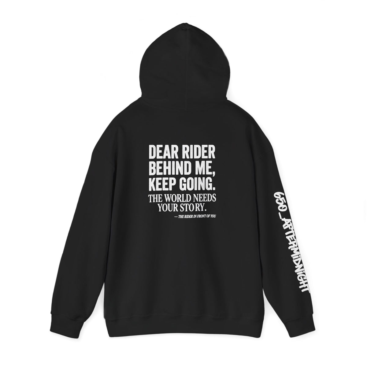 “Dear Rider Behind Me, Keep Going”