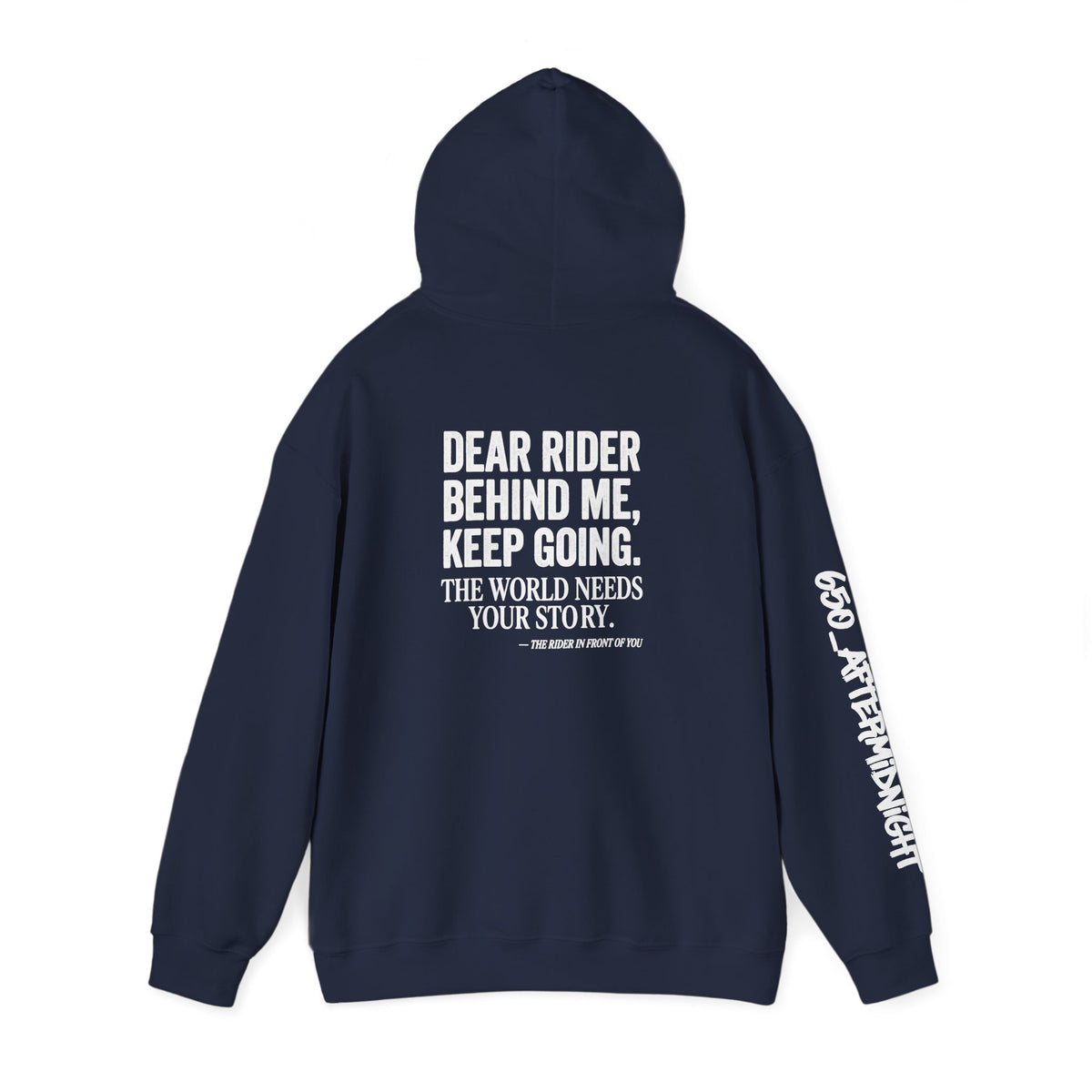 “Dear Rider Behind Me, Keep Going”