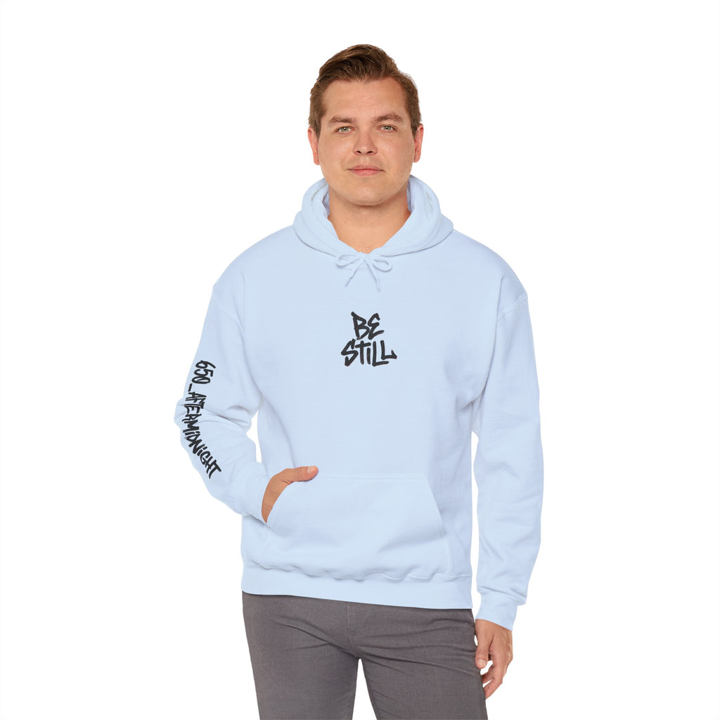 Be Still Hoodie — 'Be Still and Know That I Am God' Christian Graphic Hoodie